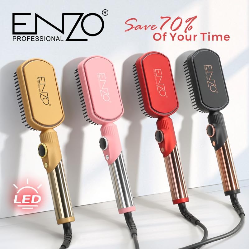 برس حرارتی حالت‌دهنده مو انزو پروفیشینال مدل en-4002