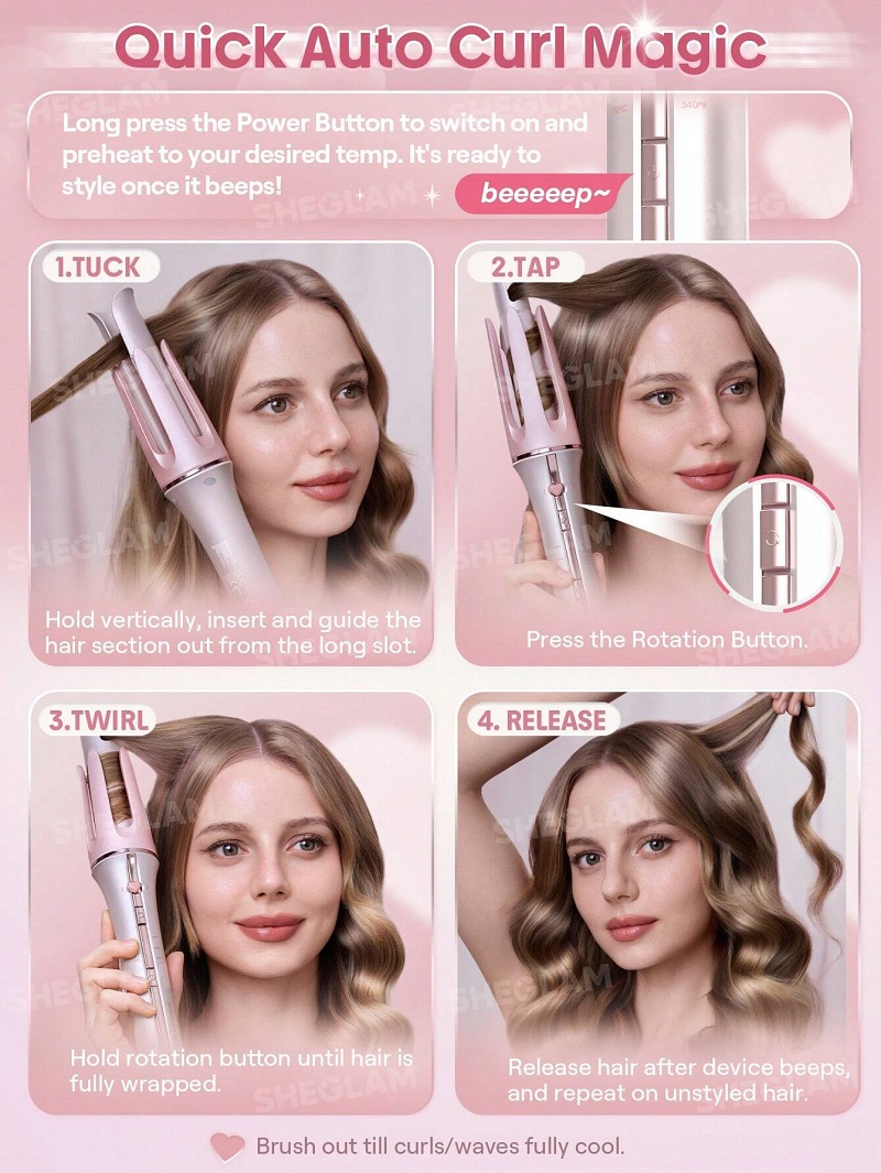 فرکننده مو شیگلم مدل One Touch Instant Curler