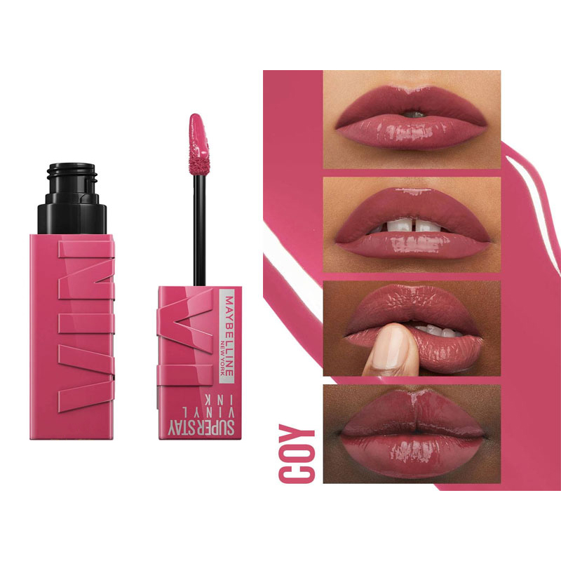 رژ لب مایع 16 ساعته میبلین مدل VINYL INK رنگ شماره 15 PEACHY