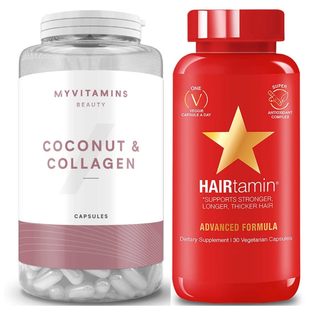 پک اصل کوکونات کلاژن ۶۰عددی و هیرتامین ۳۰عددی اصل آمریکا
