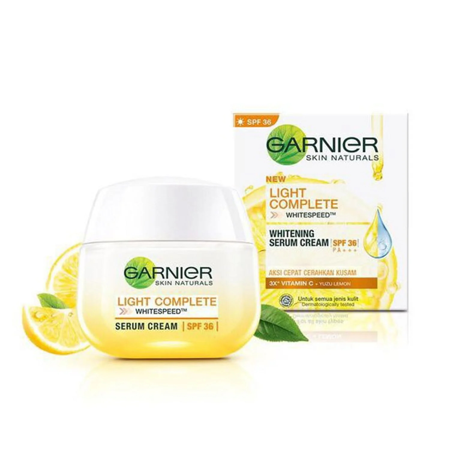 کرم روشن کننده SPF36 انواع پوست Light Complete گارنیه