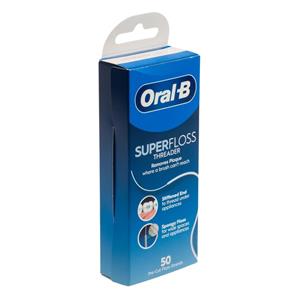 نخ دندان ارتودنسی اورال بی مدل Super Floss بسته 50 عددی