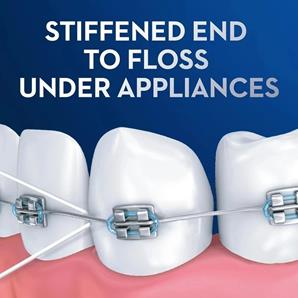 نخ دندان ارتودنسی اورال بی مدل Super Floss بسته 50 عددی