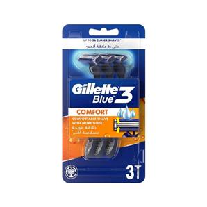 خود تراش ژیلت مدل Blue3 Comfort New بسته 3 عددی