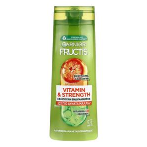 شامپو تقویت کننده و ضد ریزش مو گارنیه مدل VITAMIN AND STRENGHT مناسب برای انواع مو