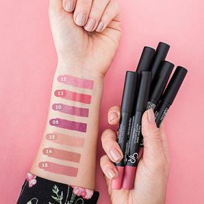 رژ لب مدادی مات گلدن رز مدل کرایون شماره 08 Golden Rose Matte Lipstick Crayon