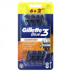خود تراش ژیلت مدل BLUE3 COMFORT بسته 8 عددی