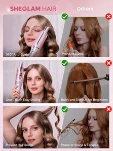 فرکننده مو شیگلم مدل One Touch Instant Curler